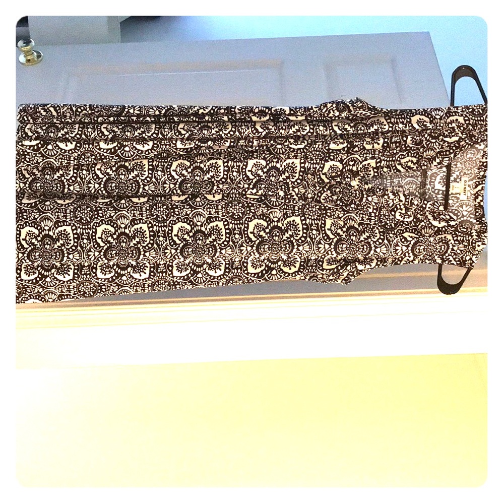 Shift Dress - Black and White print